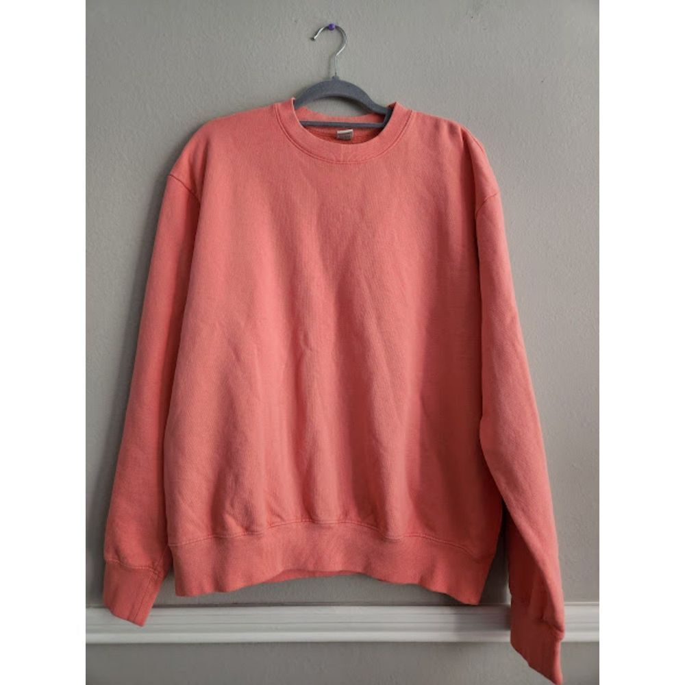 SPORTY & RICH Cotton pink crewneck sweatshirt |‎ size M